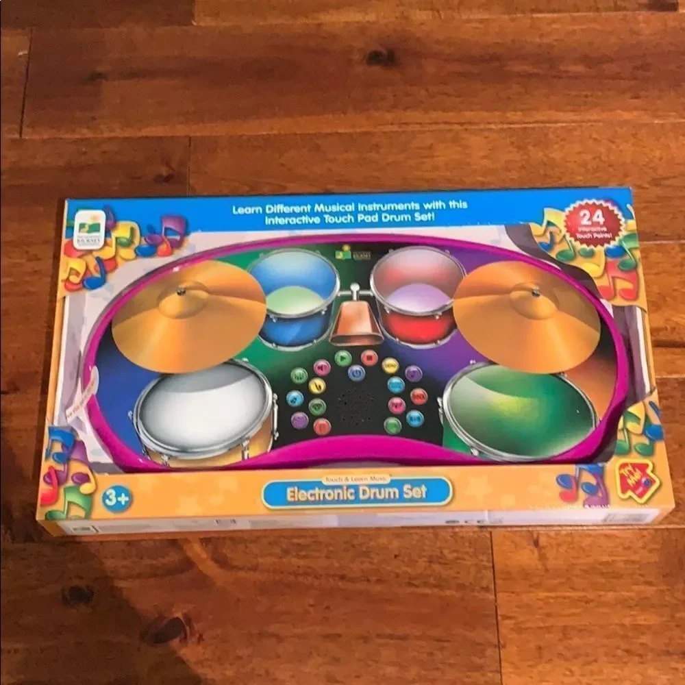 Journey Touch & Learn Electronic Drum Set New